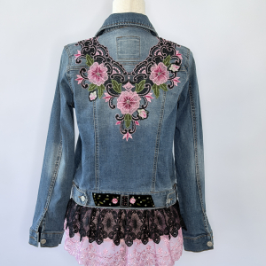 Upcycled jean jacket